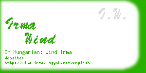 irma wind business card